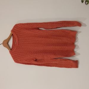 Coral Cable knit sweater 100% Cotton